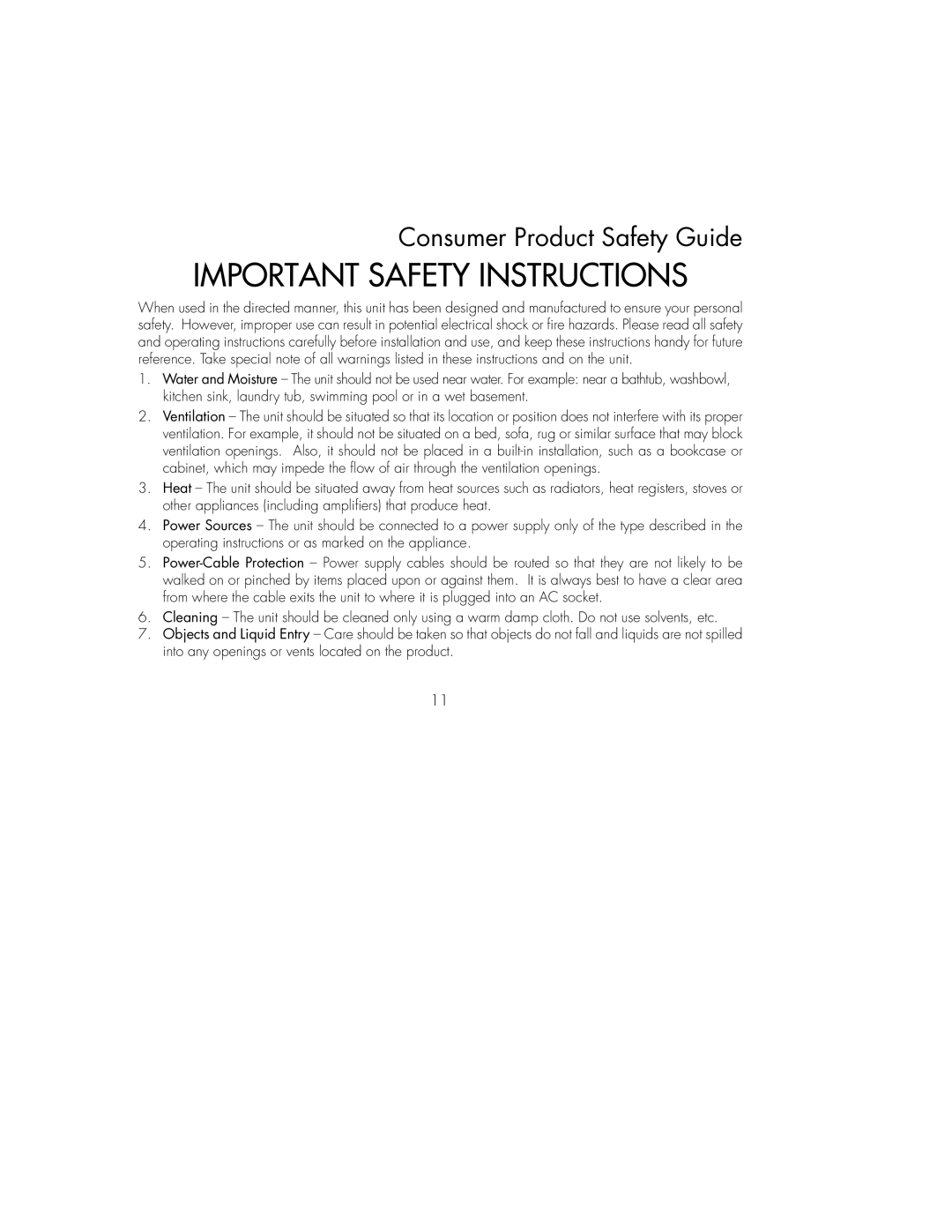 iHome iBT44 iB instruction manual Important Safety Instructions 