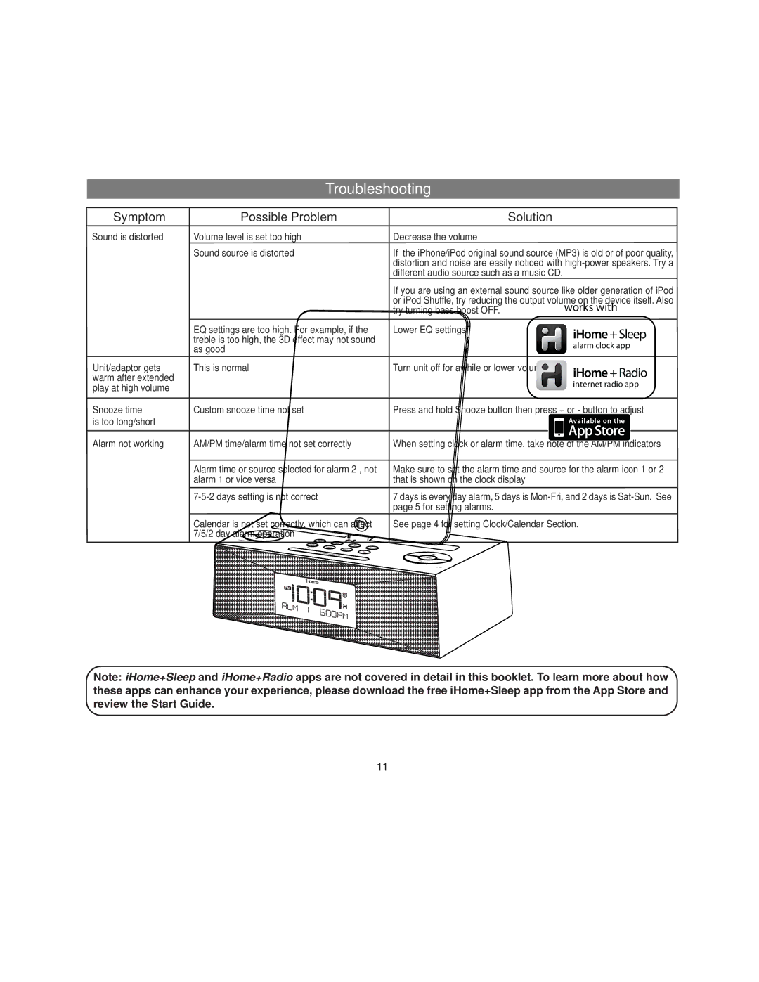 iHome ID84 manual Try turning bass boost OFF 