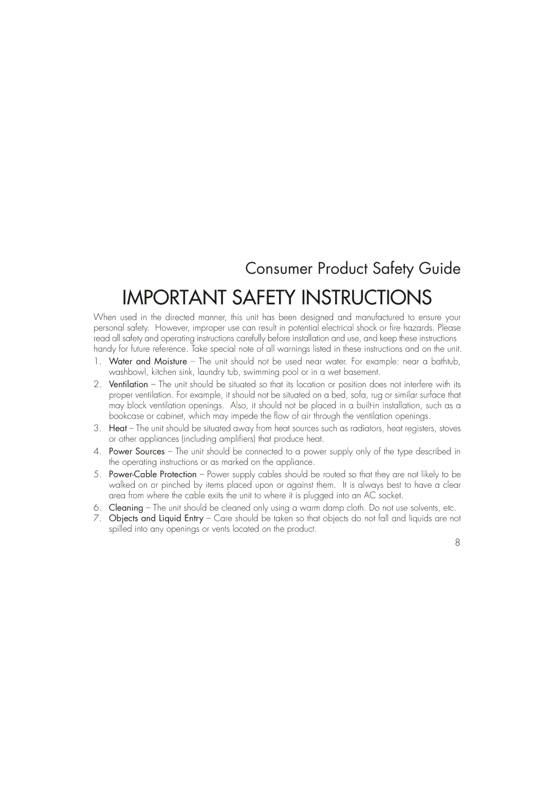 iHome iDM8N1 instruction manual Important Safety Instructions 