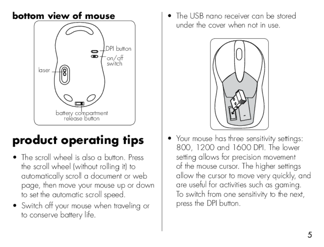 iHome IH-M183ZW, IH-M184ZC, IH-M182ZB quick start Product operating tips 