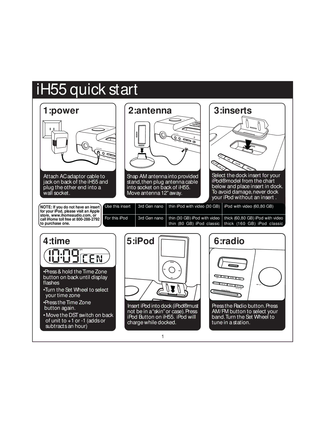 iHome iH55 manual Move antenna 12 away 