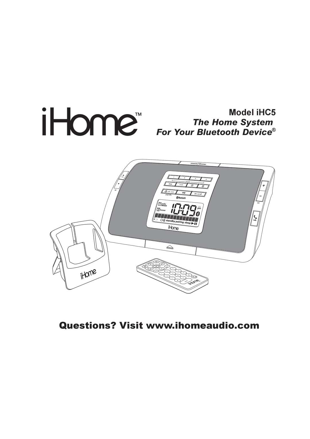 iHome iHC5 manual Home System For Your Bluetooth Device 