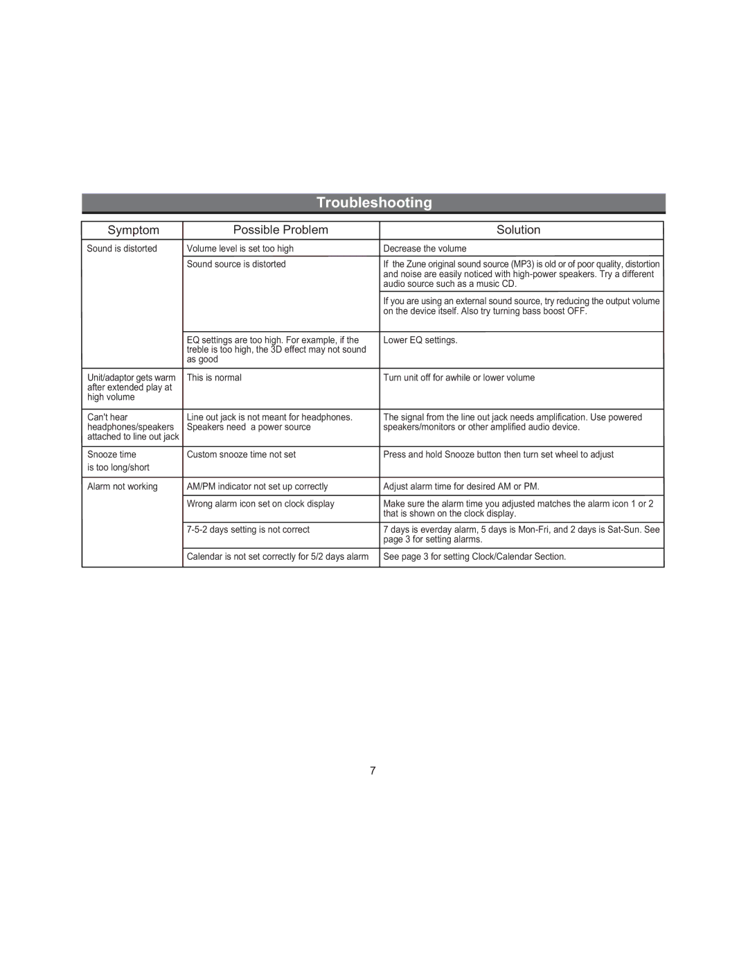 iHome ZN9 manual Audio source such as a music CD 