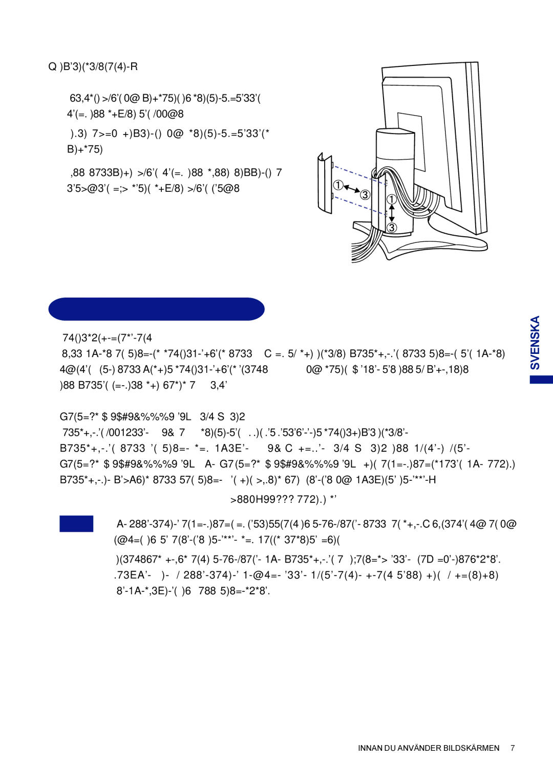 Iiyama AX3835UTBK user manual Inställningar AV Datorn 