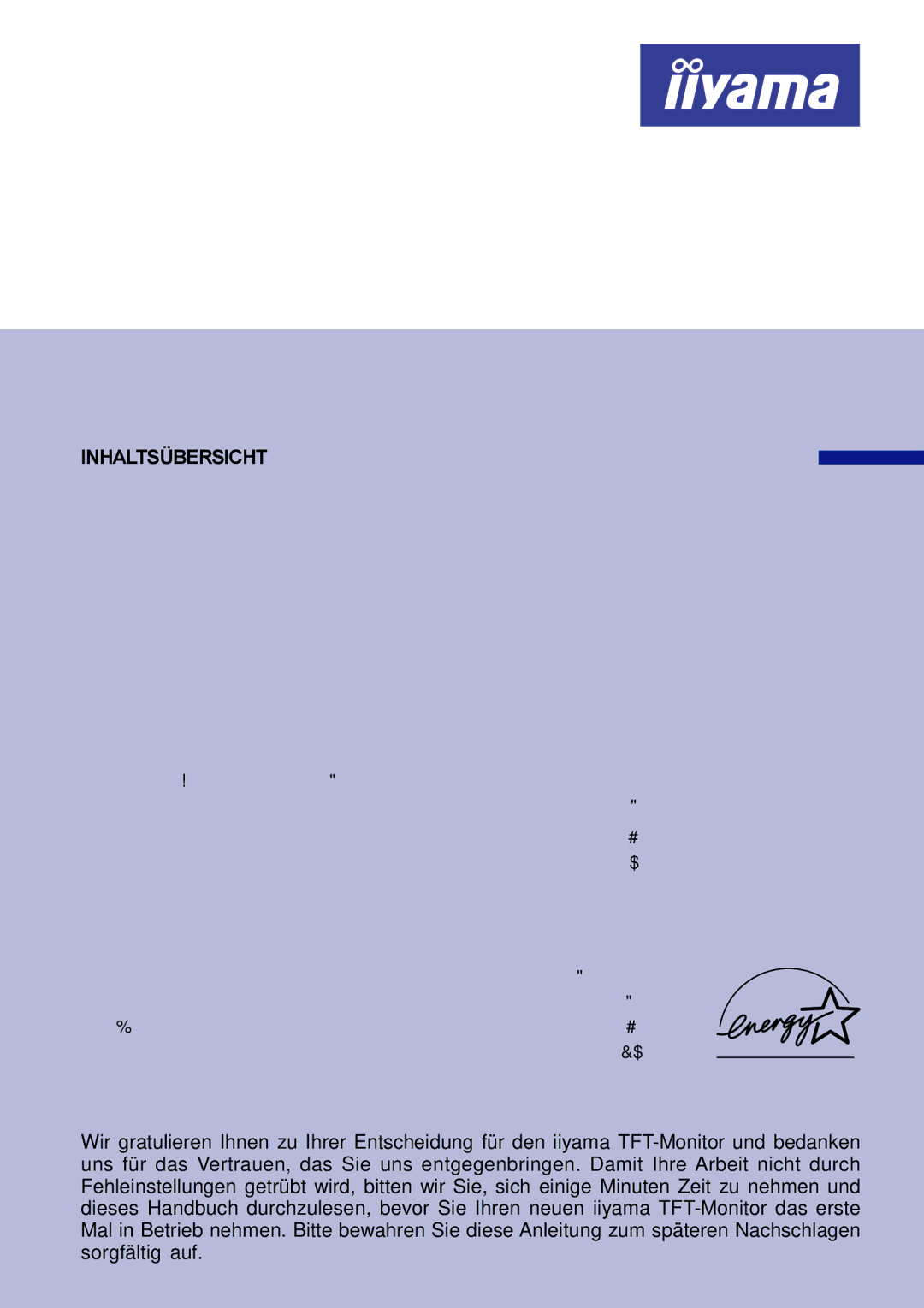 Iiyama AX3835UTBK user manual Bedienungsanleitung, Spezifikationen Synchronisierung Steckerbelegung 