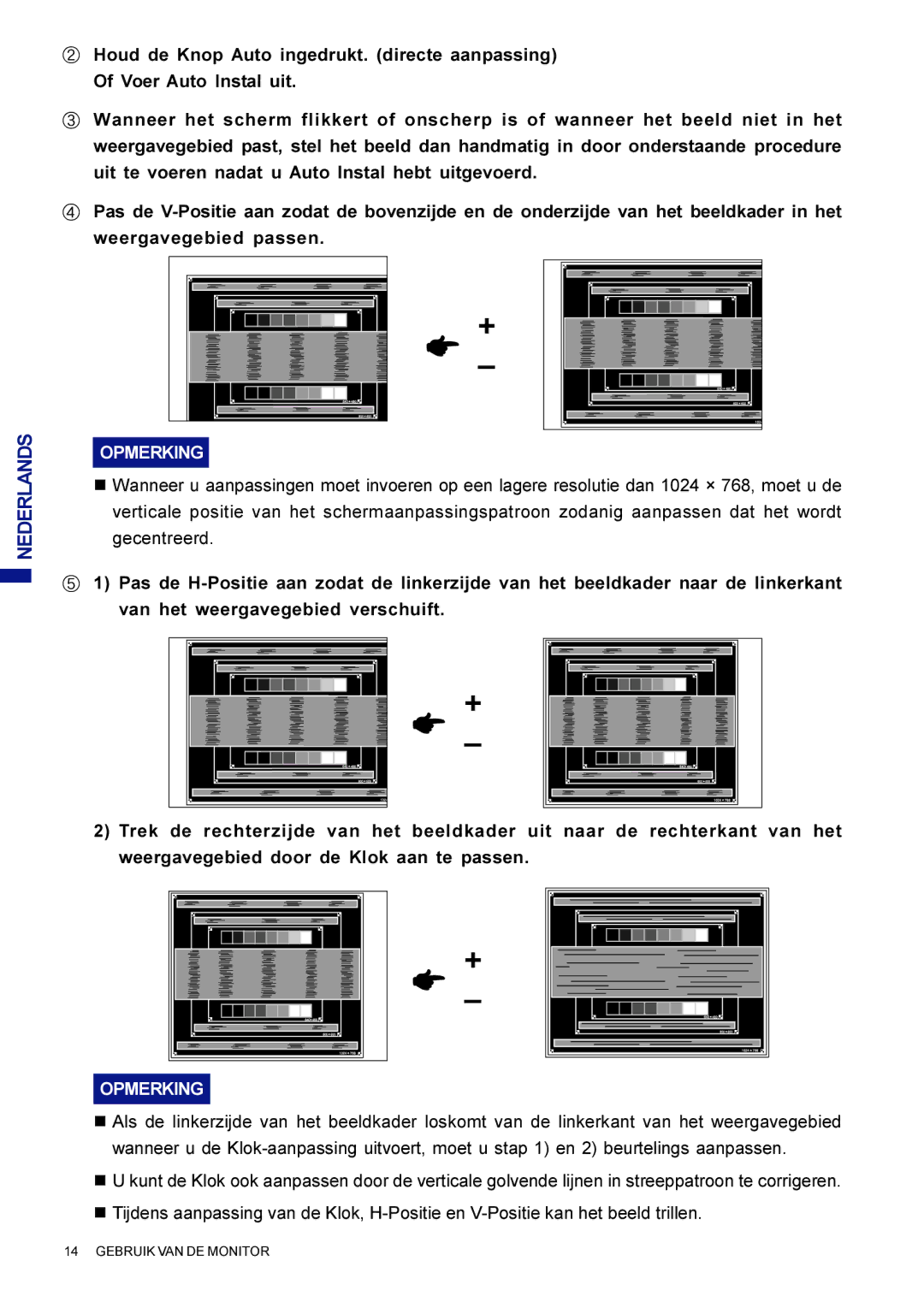 Iiyama AX3835UTBK user manual Opmerking 