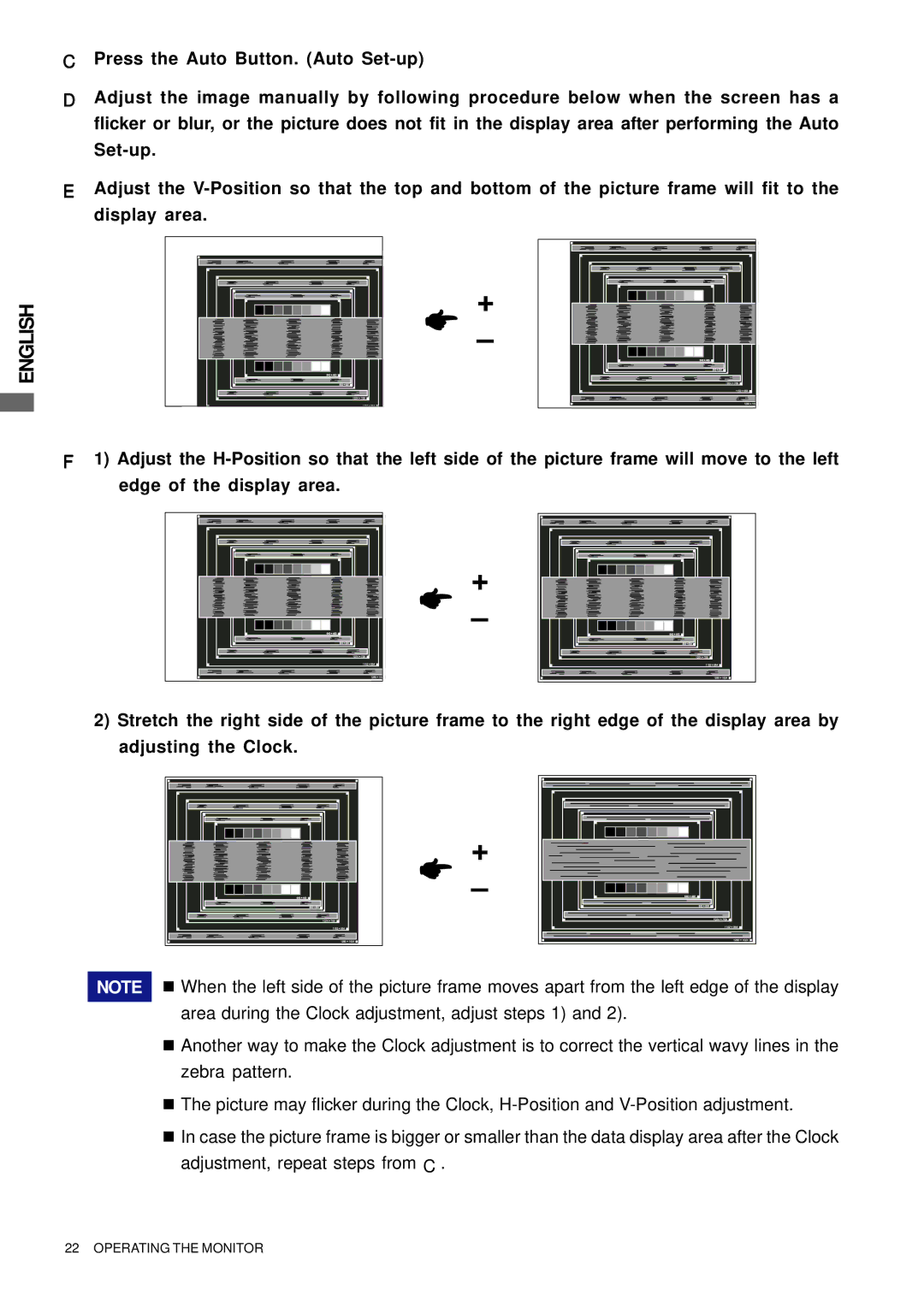 Iiyama E2201W, E2202WSV user manual English 