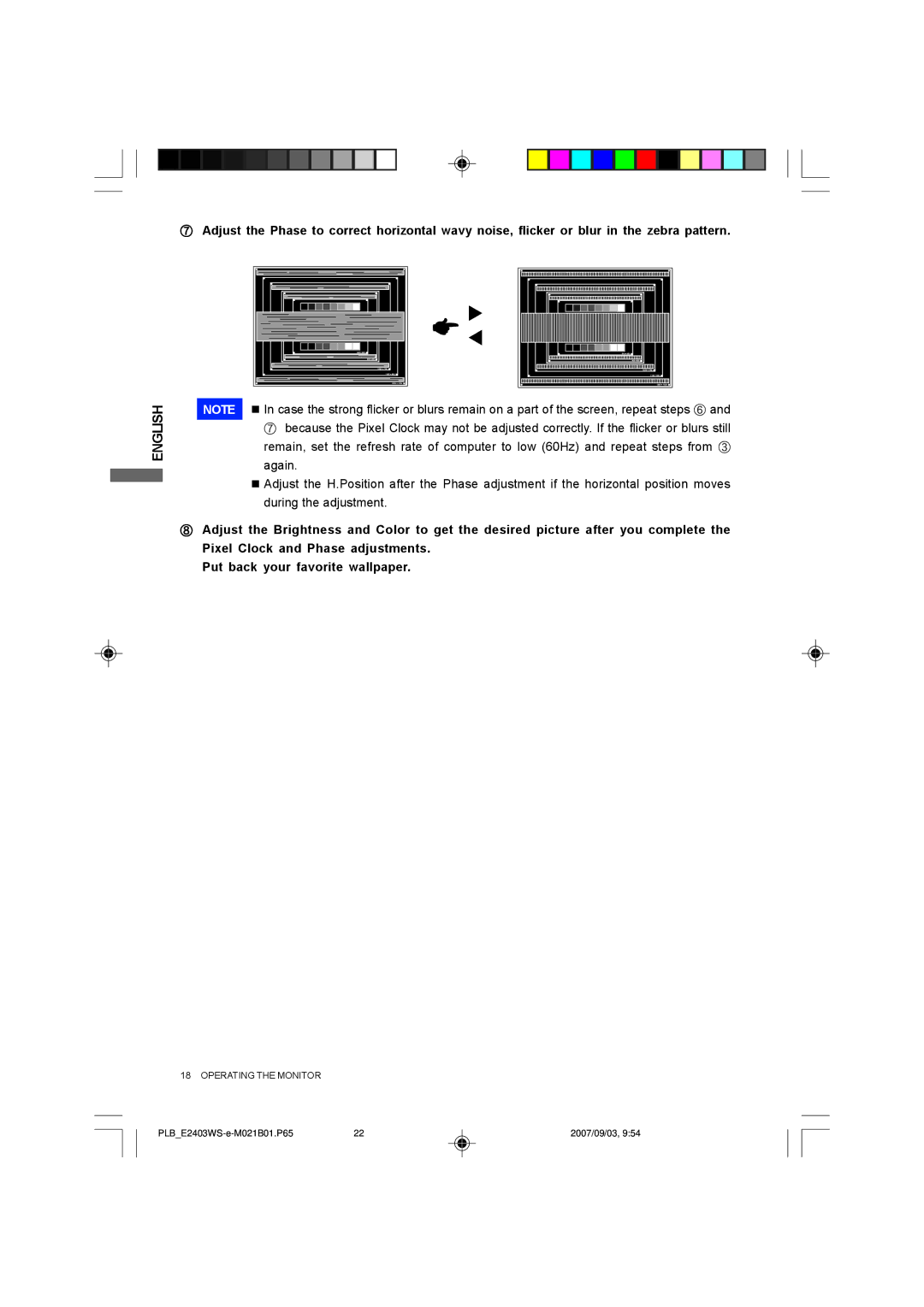 Iiyama E2403WS, B2403WS user manual English 