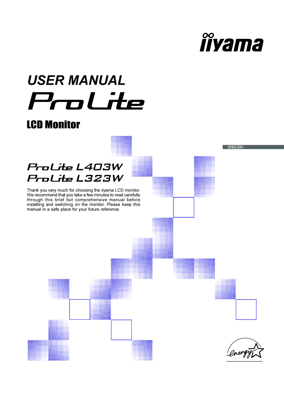 Iiyama L323W, L403W user manual English 