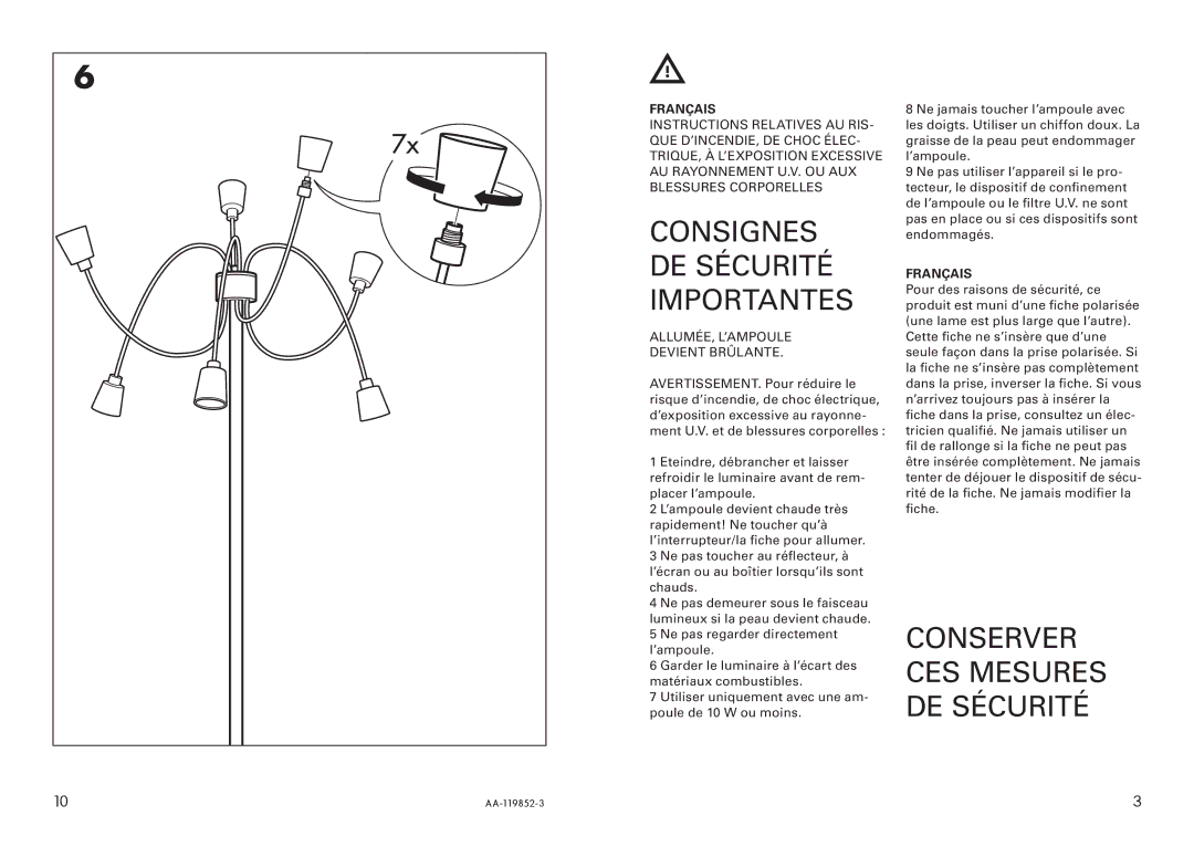 IKEA AA-119852-3 manual 