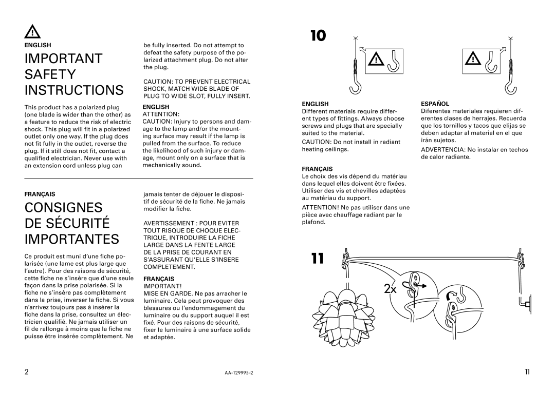 IKEA AA-129995-2 manual 