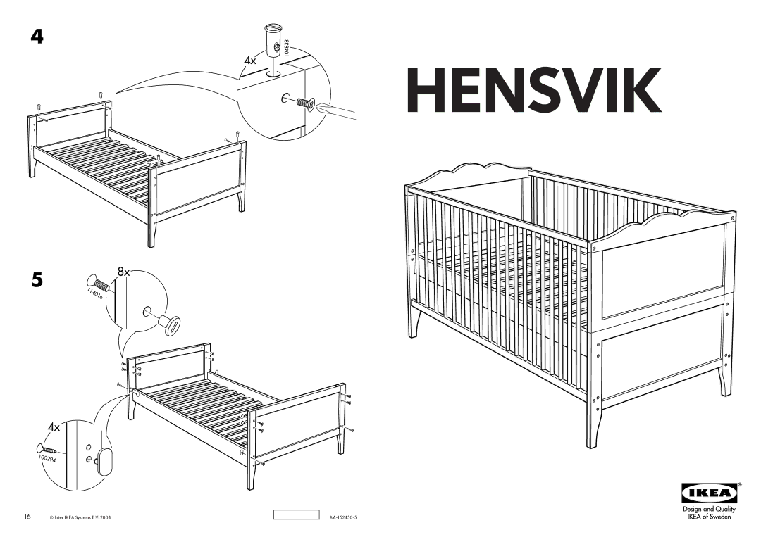 IKEA AA-152450-5 manual Hensvik 