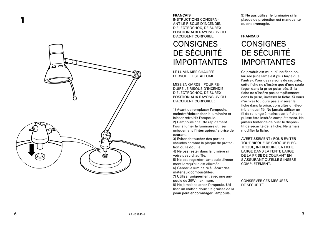 IKEA AA-163843-1 manual 