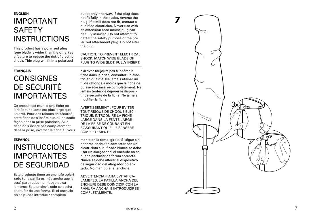 IKEA AA-180832-1 manual 