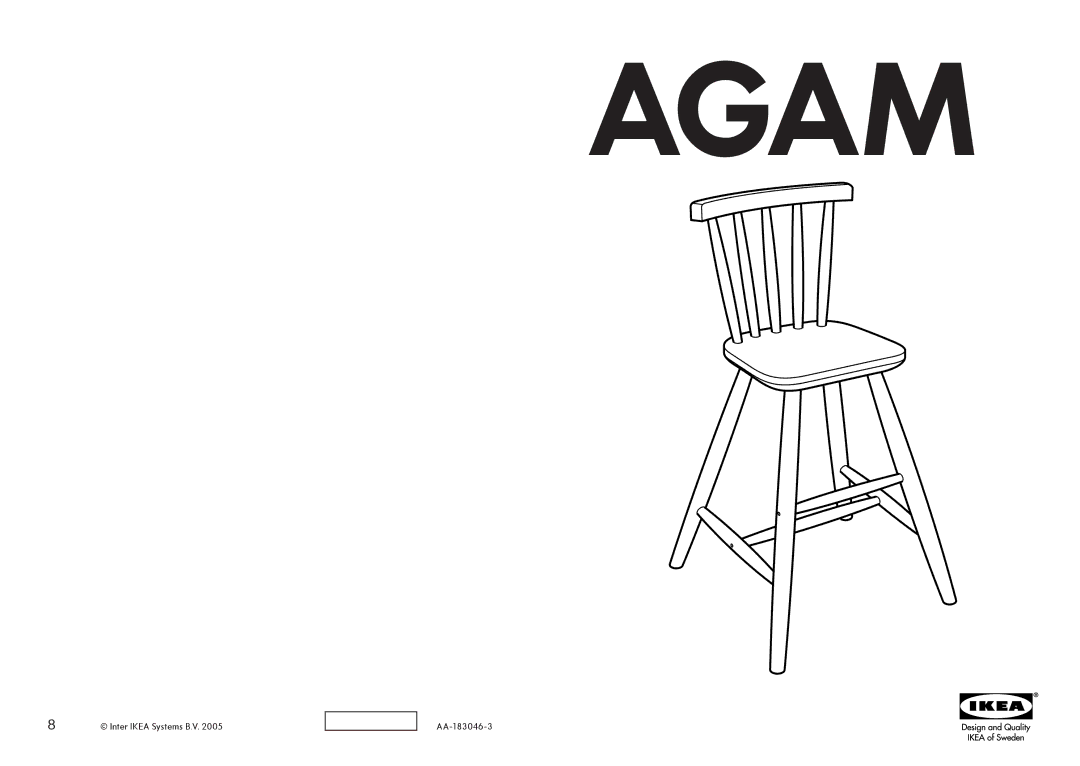 IKEA AA-183046-3 manual Agam 