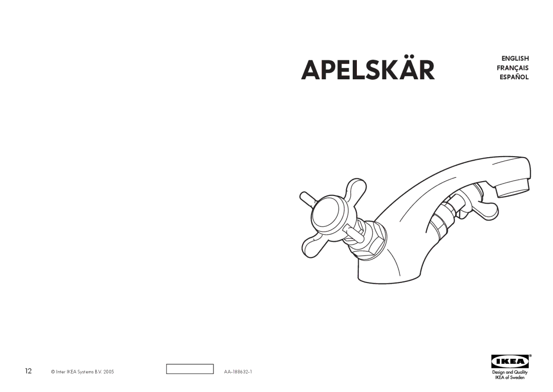 IKEA AA-188632-1 manual Apelskär English 