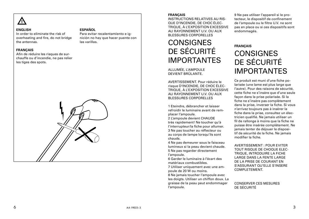 IKEA AA-19025-3 manual 