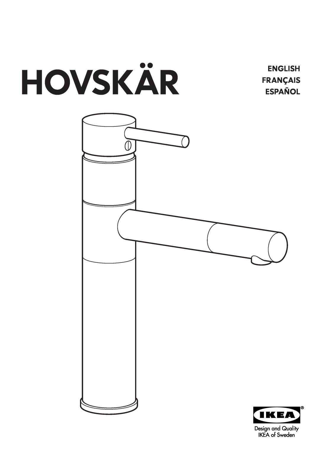 IKEA AA-218074-5 manual Hovskär English, Français Español 