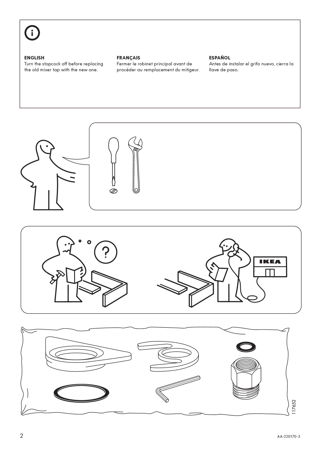 IKEA AA-220170-3 manual English 