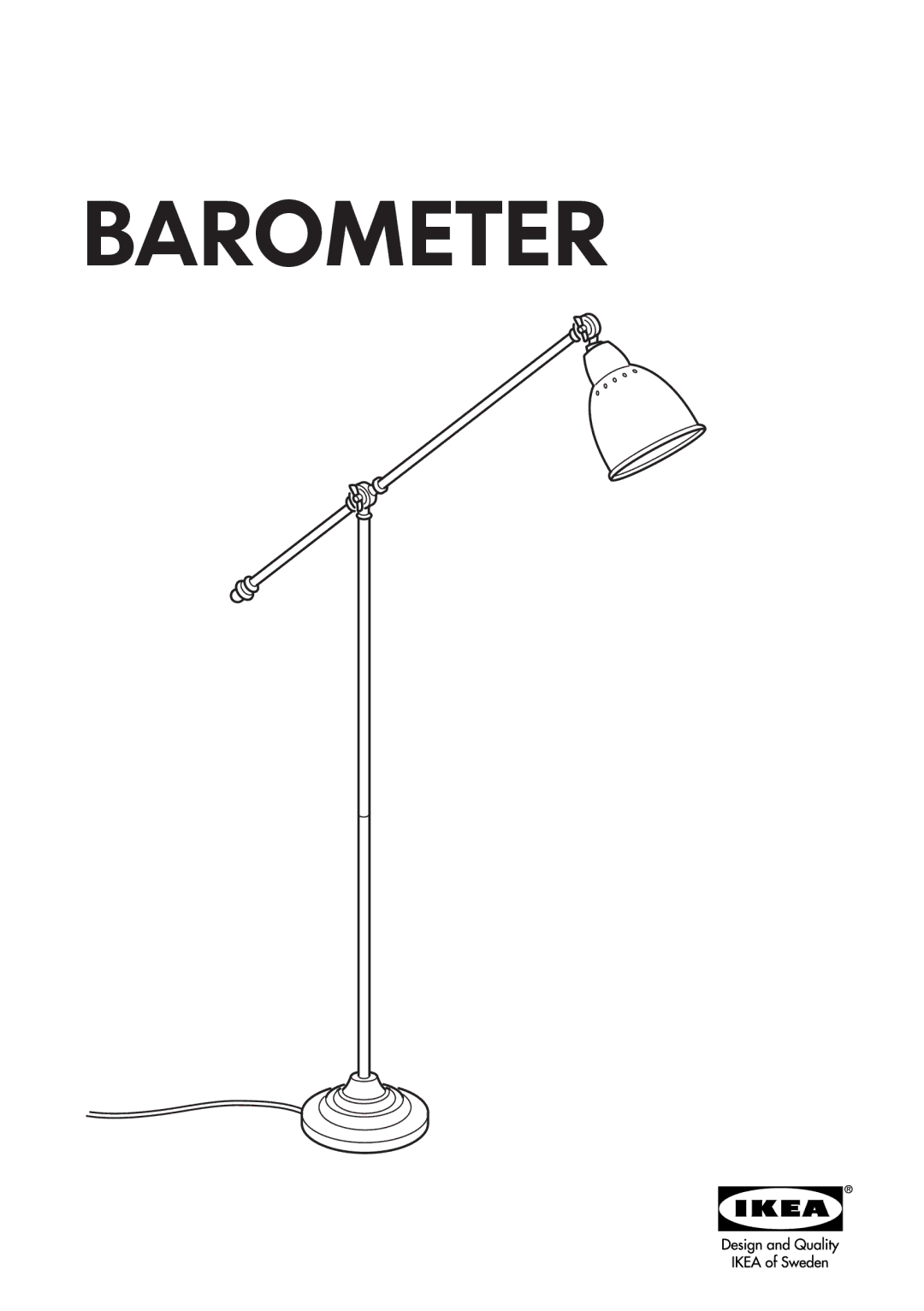 IKEA AA-233194-2, AA-233210-2 manual Barometer 