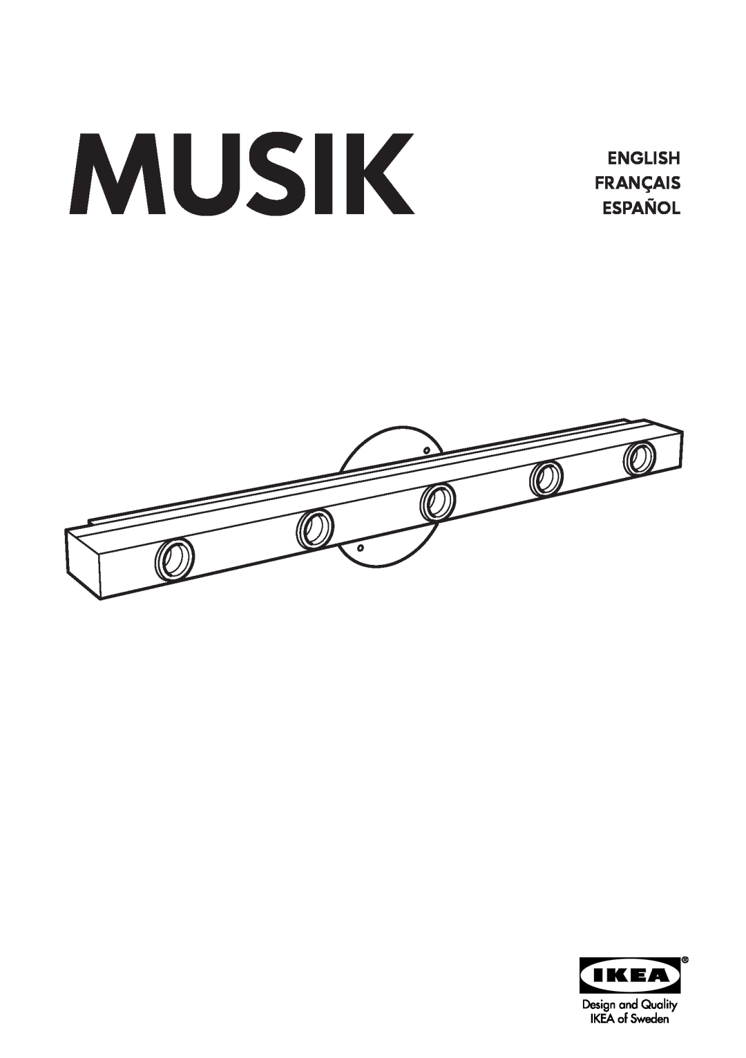 IKEA AA-250875-1 manual Musik English Français Español 