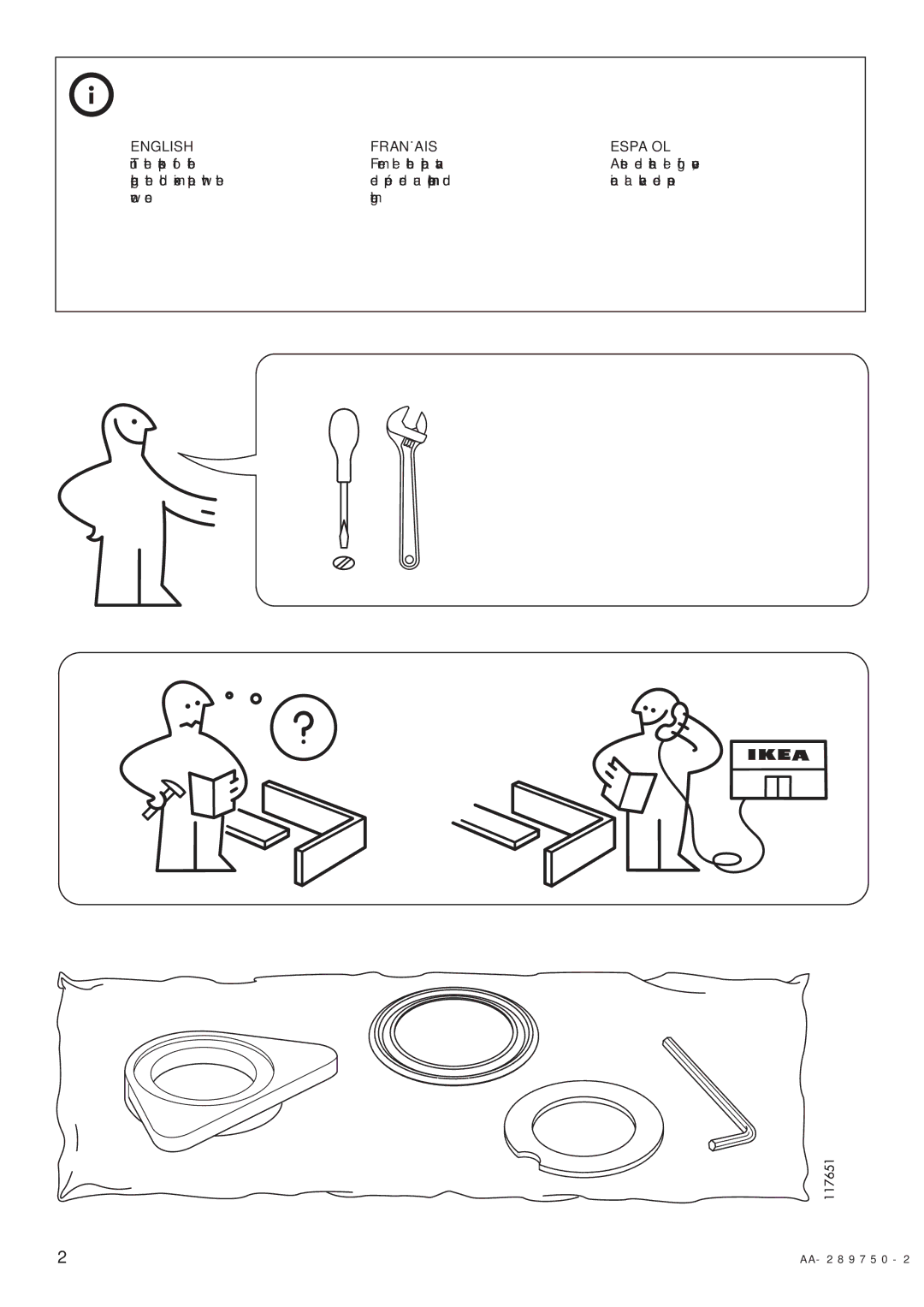 IKEA AA-289750-2 manual English 