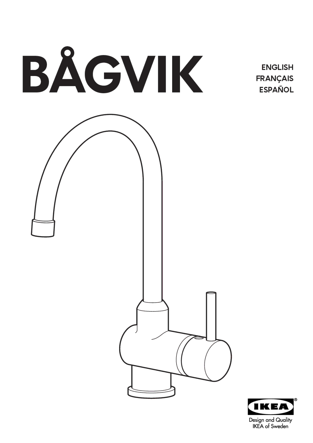 IKEA AA-290627-2 manual Bågvik English Français Español 