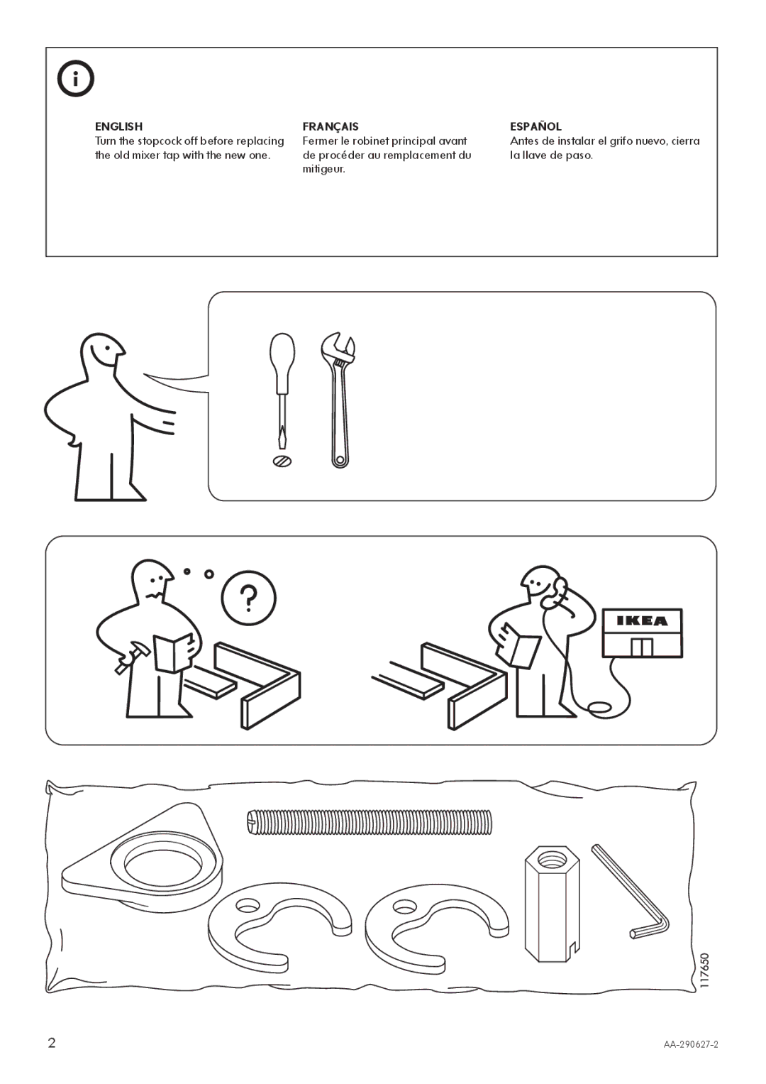 IKEA AA-290627-2 manual English 