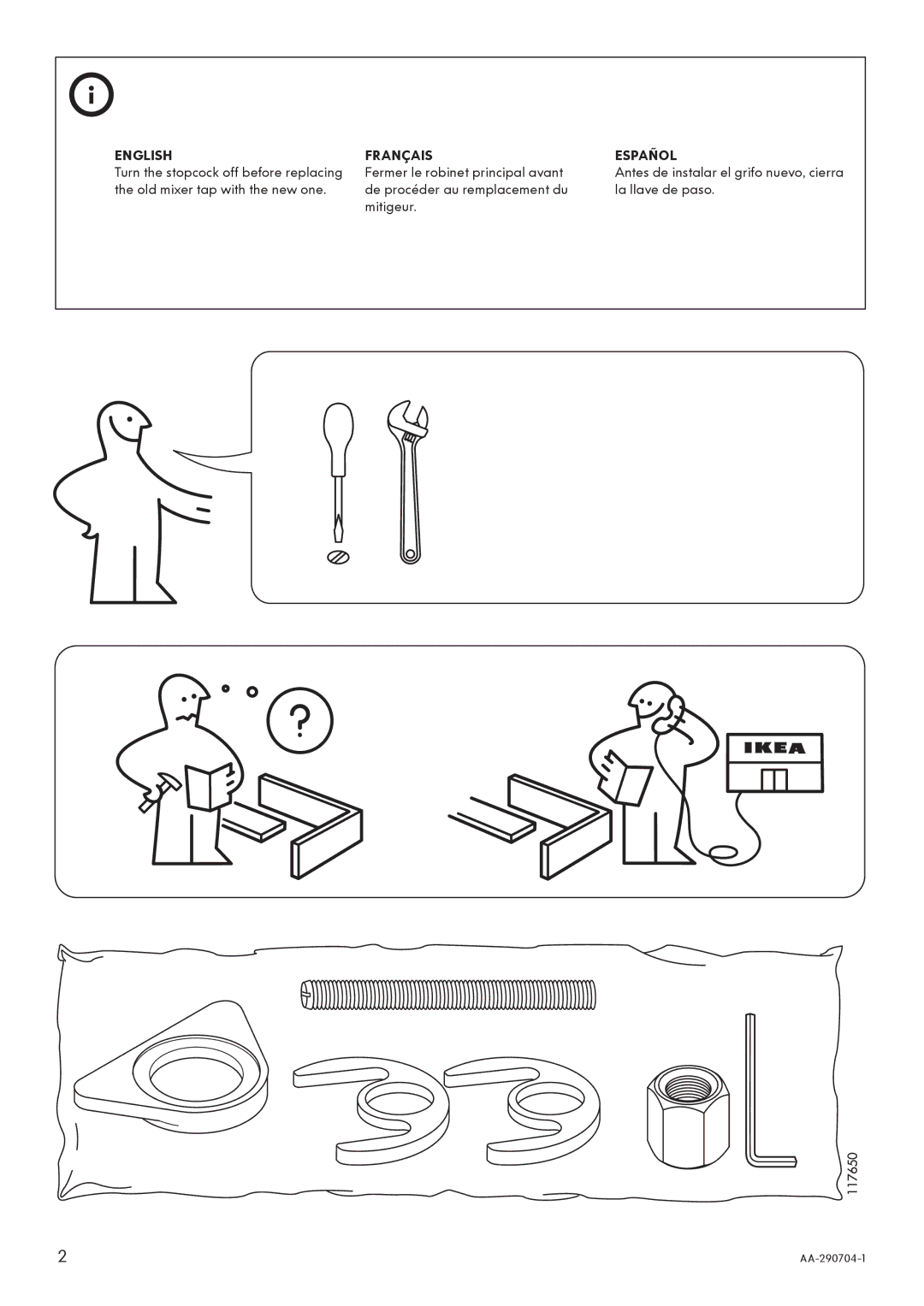 IKEA AA-290704-1 manual English 