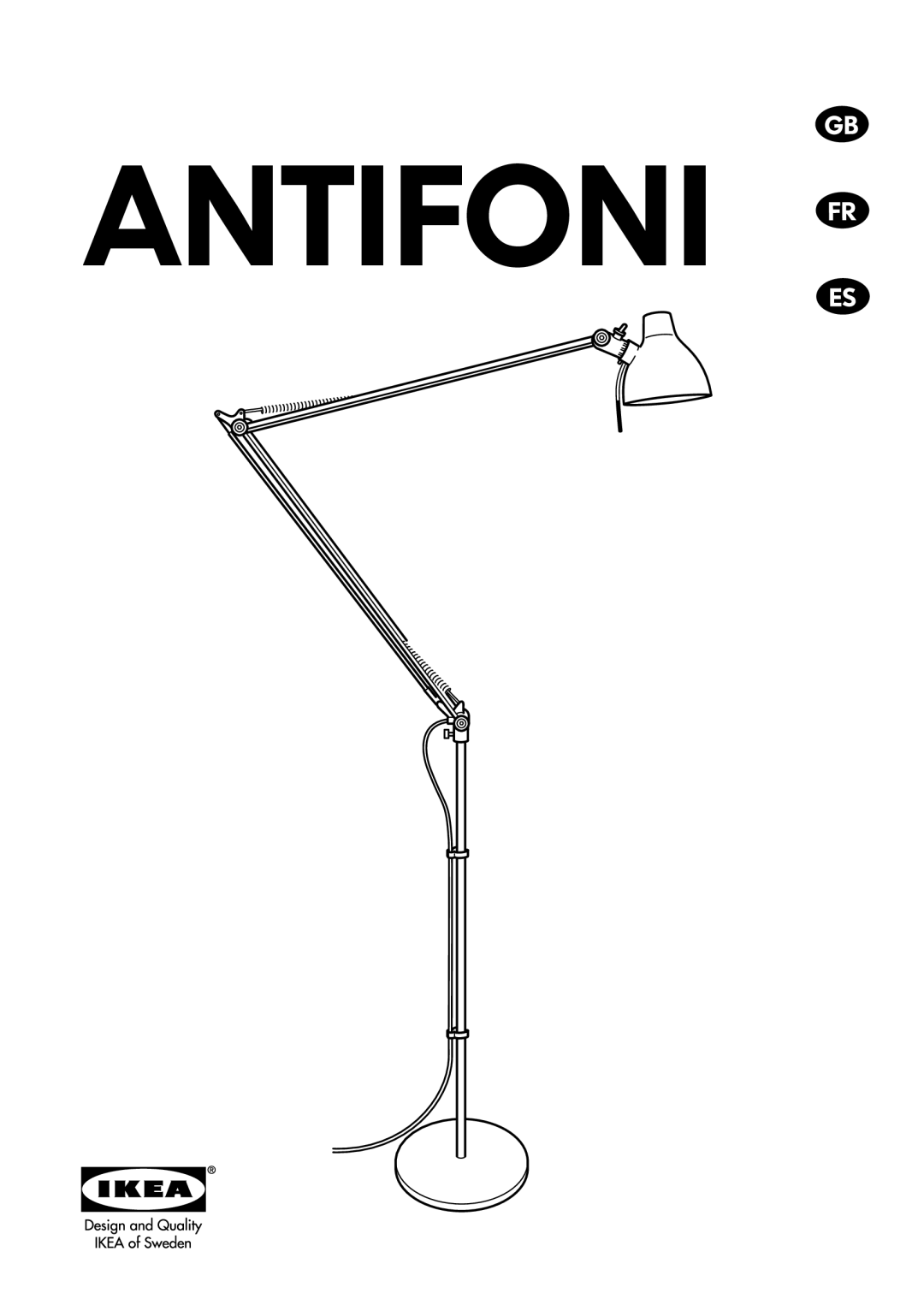 IKEA AA-297407-3, AA-297408-3 manual Antifoni 