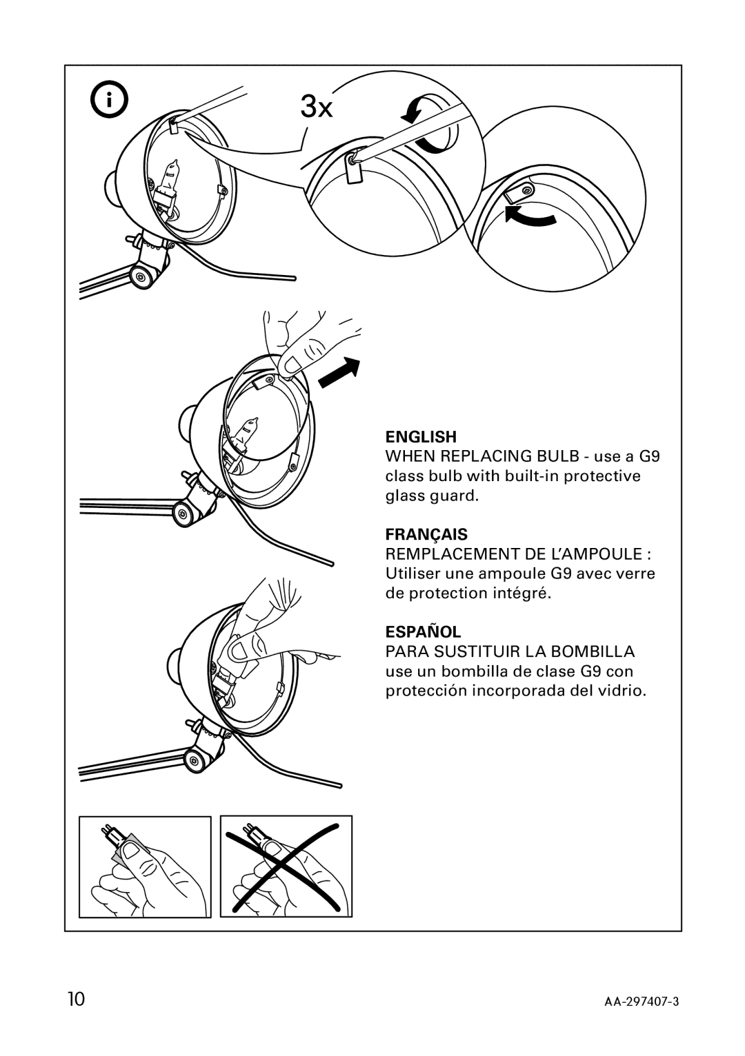 IKEA AA-297408-3, AA-297407-3 manual English 