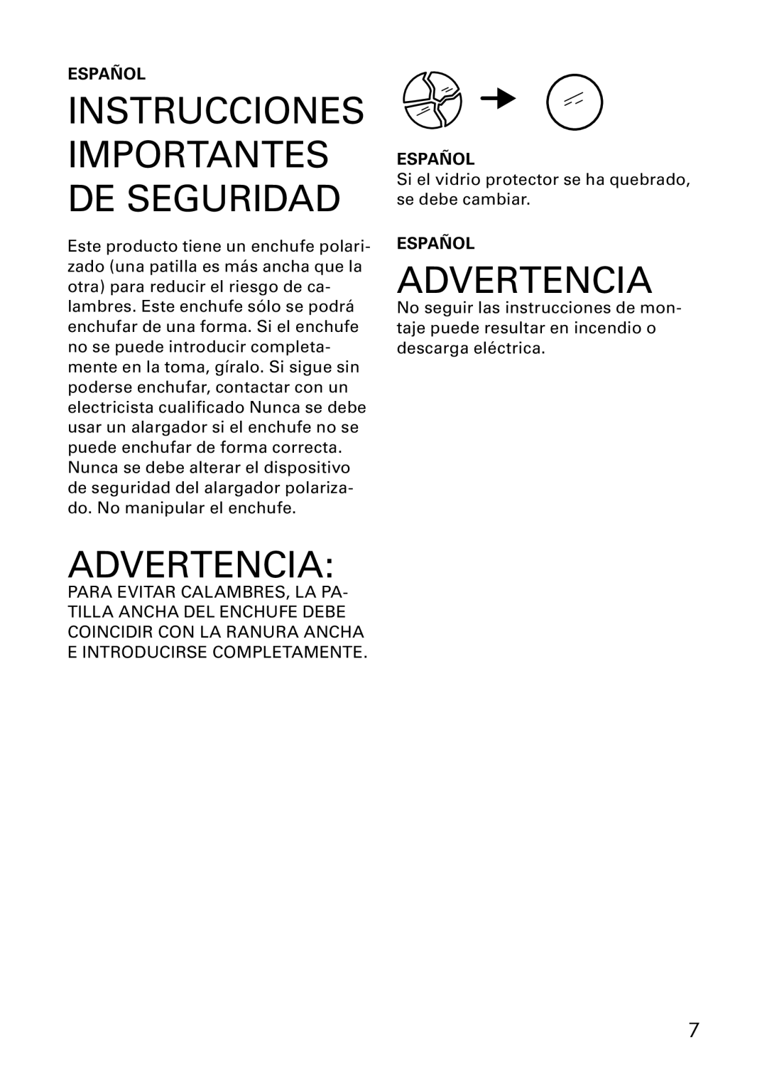 IKEA AA-297407-3, AA-297408-3 manual Advertencia 