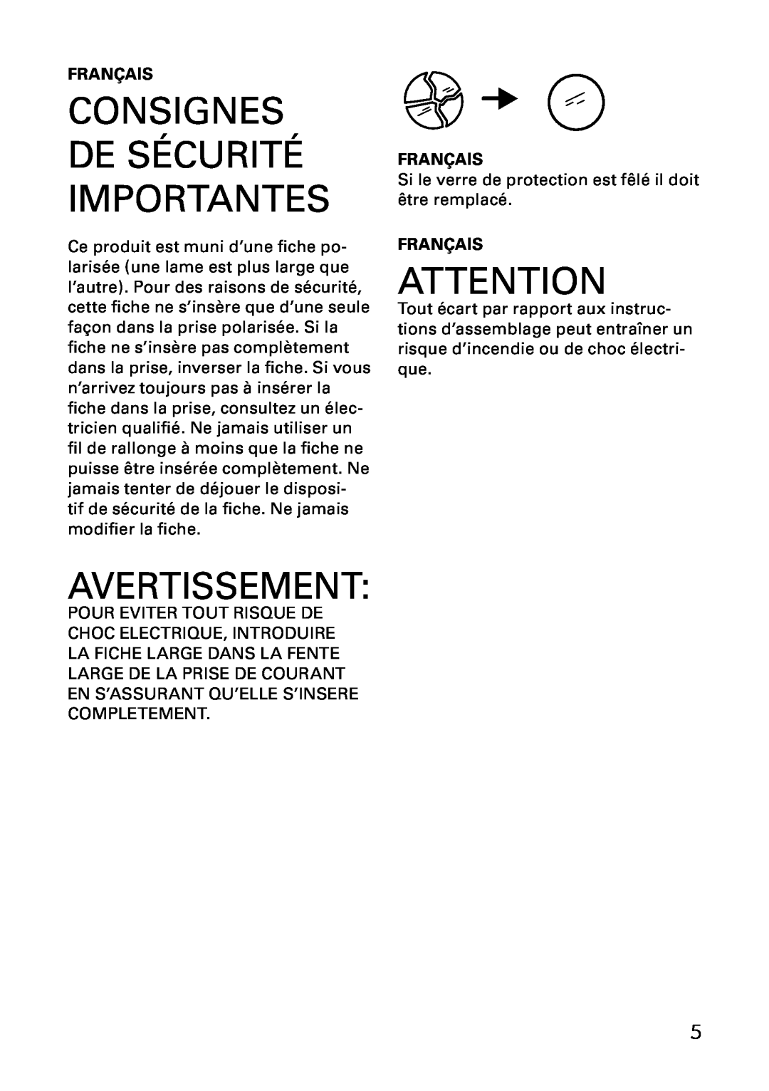 IKEA AA-297407-3, AA-297408-3 manual Consignes De Sécurité Importantes, Avertissement, Français 