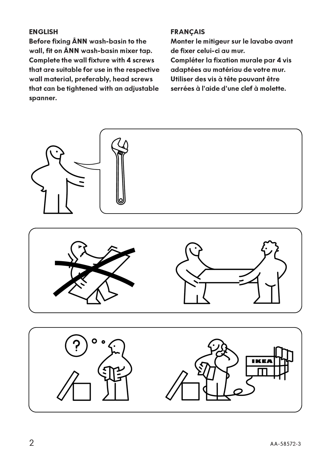 IKEA AA-58572-3 manual English 