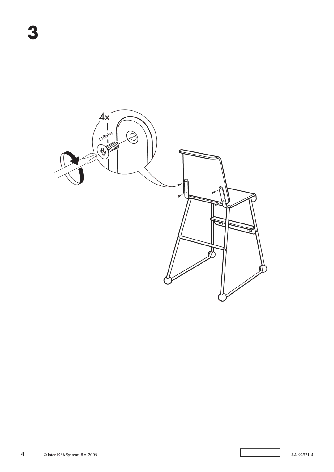 IKEA AA-93921-4 manual Inter Ikea Systems B.V 