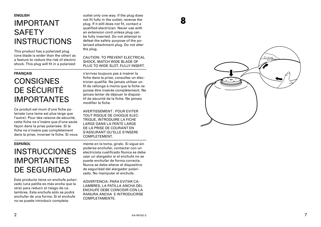 IKEA AA-96165-2 manual 