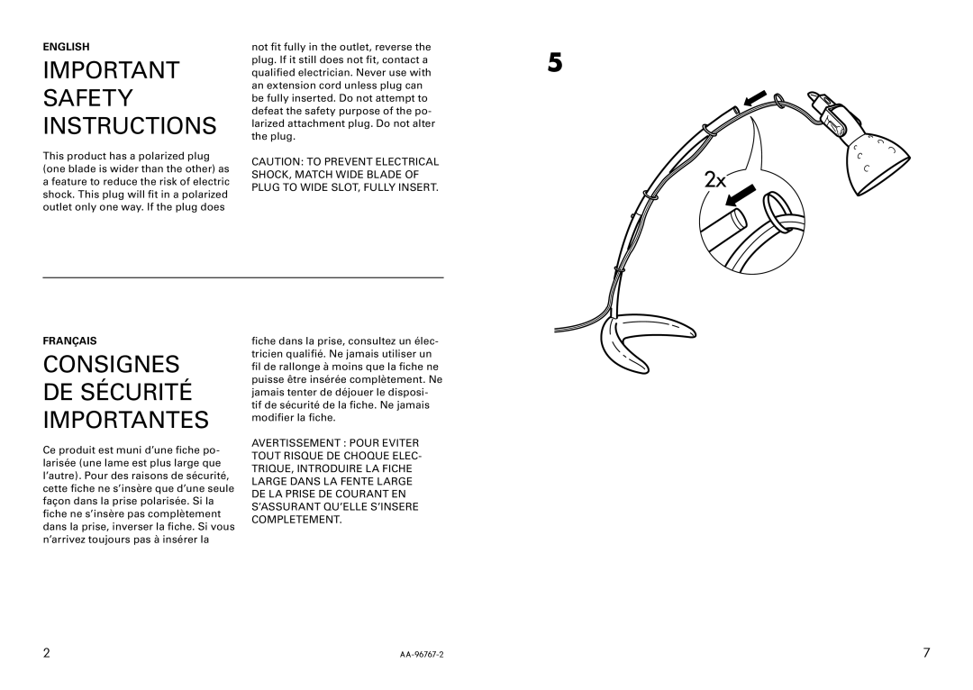 IKEA AA-96767-2 manual 