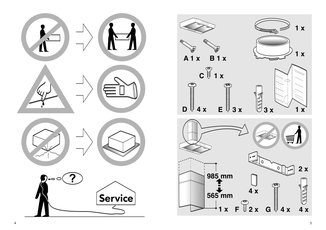 IKEA BF275 manual Service 