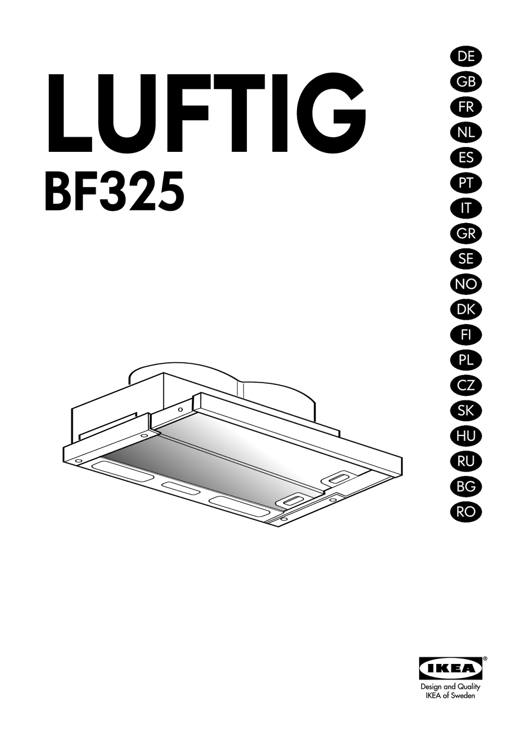 IKEA BF325 manual Luftig 