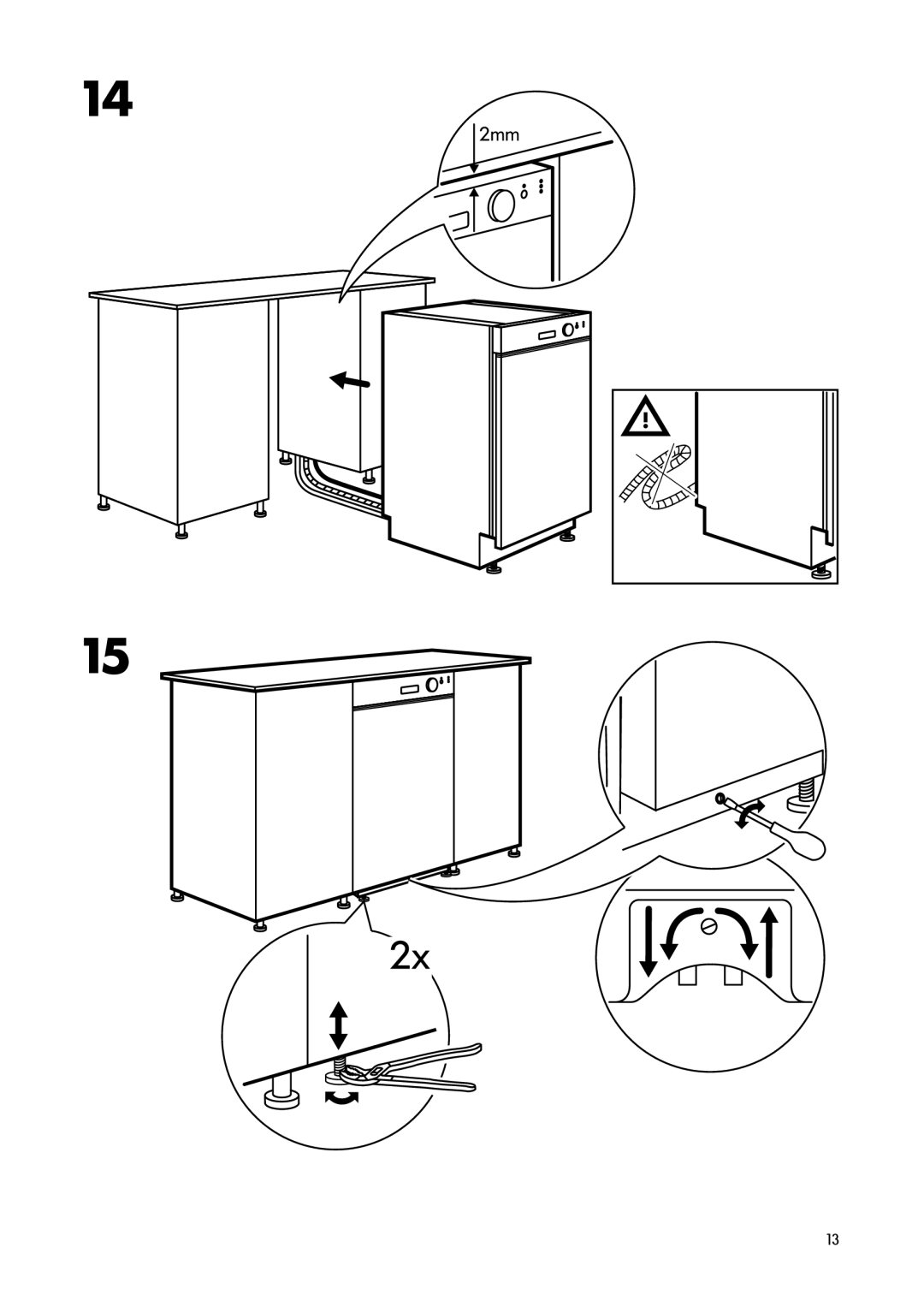 IKEA DW60 manual 2mm 