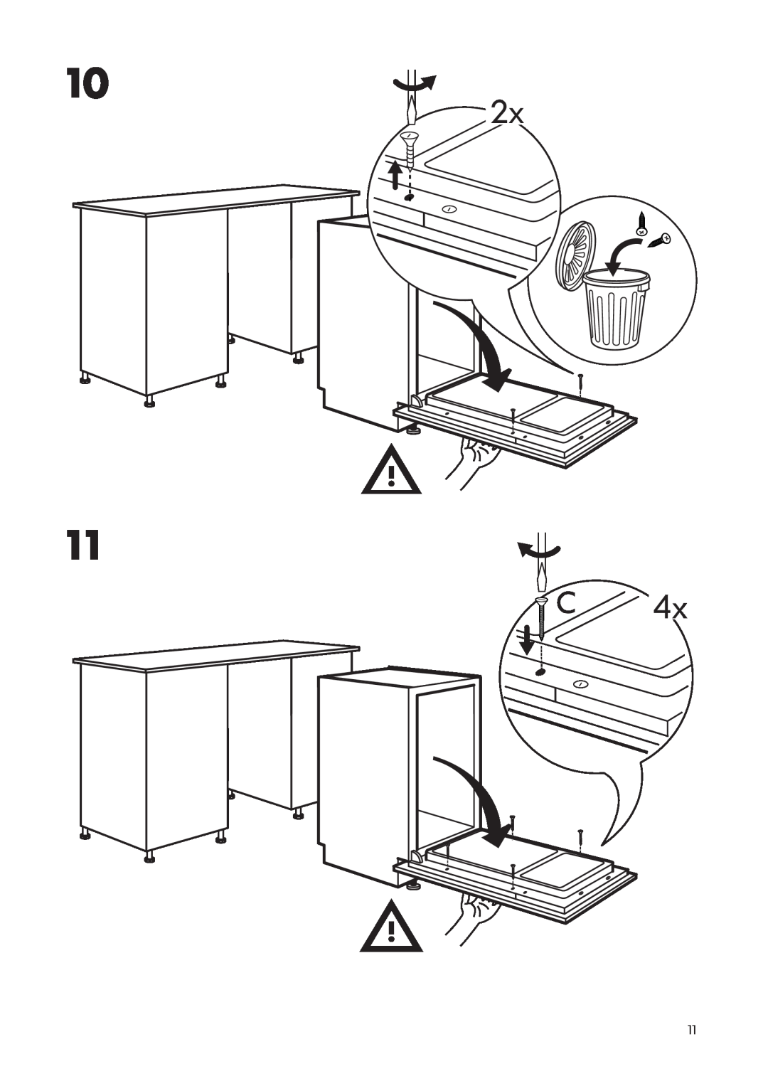 IKEA DW60 manual 2x 4x 