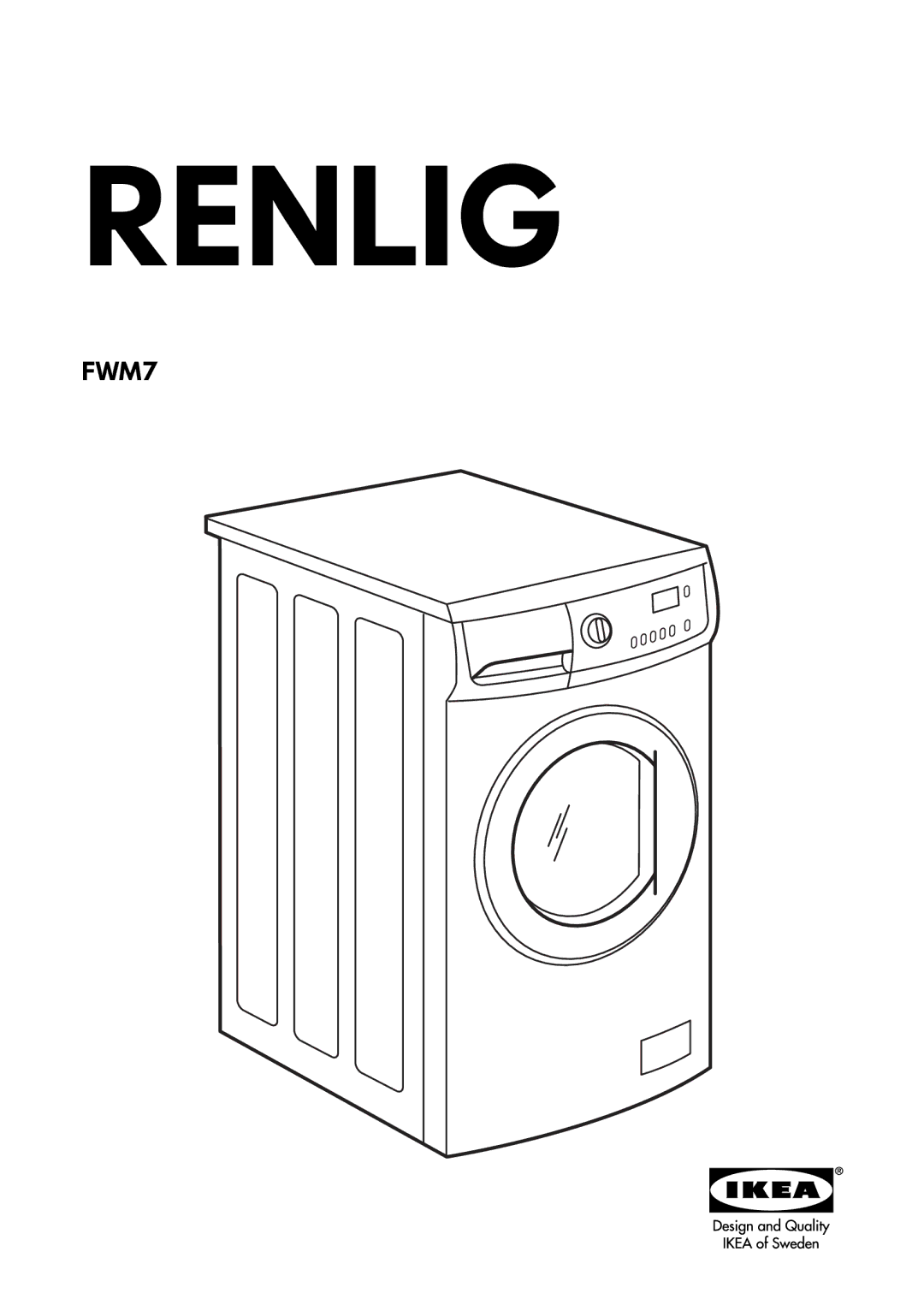 IKEA FWM7 manual Renlig 