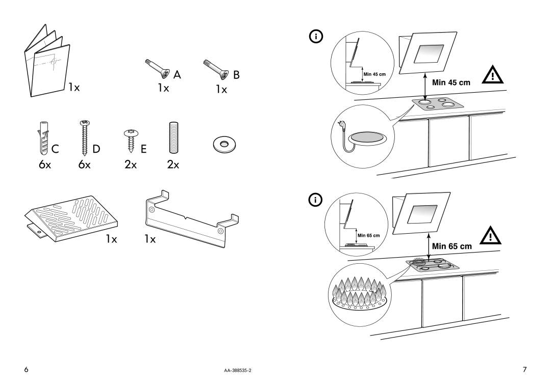 IKEA HI370 manual 1x a 6xC 6x D 2x E 