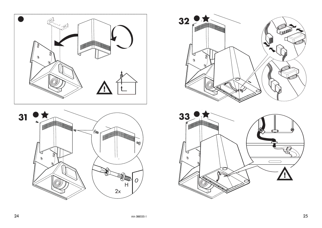 IKEA HW400 manual 2x H 