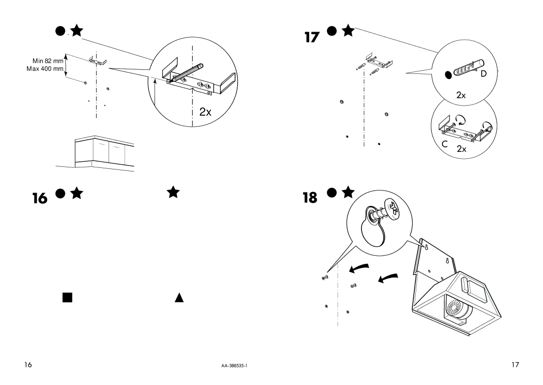 IKEA HW400 manual Ø8 mm 