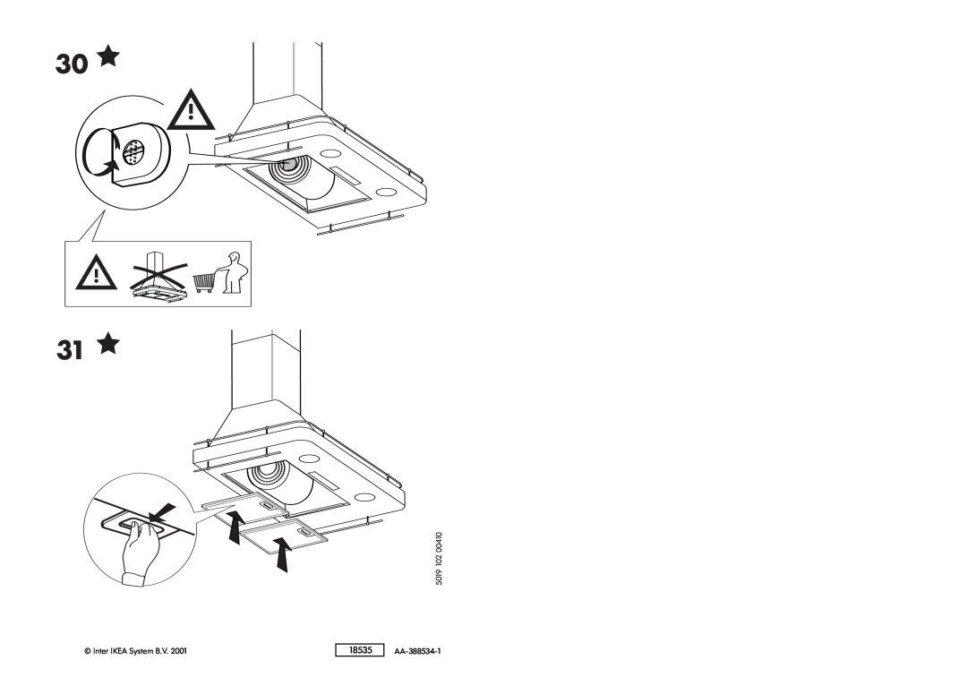 IKEA HW570 manual Inter IKEA System B.V, 5019 102 18535 AA-388534-1 