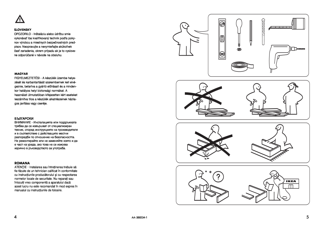 IKEA HW570 manual Romana, Slovensky, Magyar, Български 