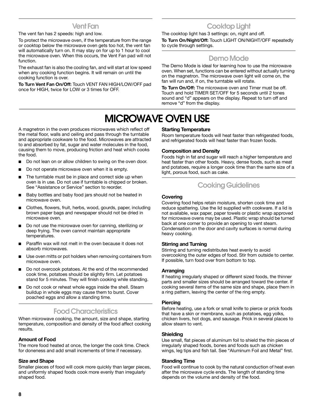 IKEA IMH15XR manual Microwave Oven USE 