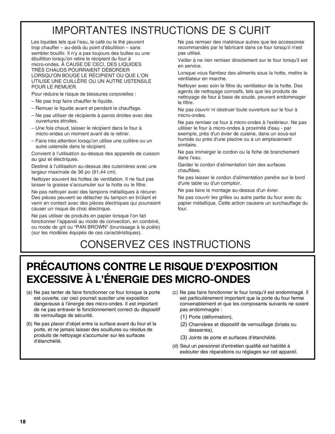 IKEA IMH16, IMH15 manual Importantes Instructions DE Sécurité 