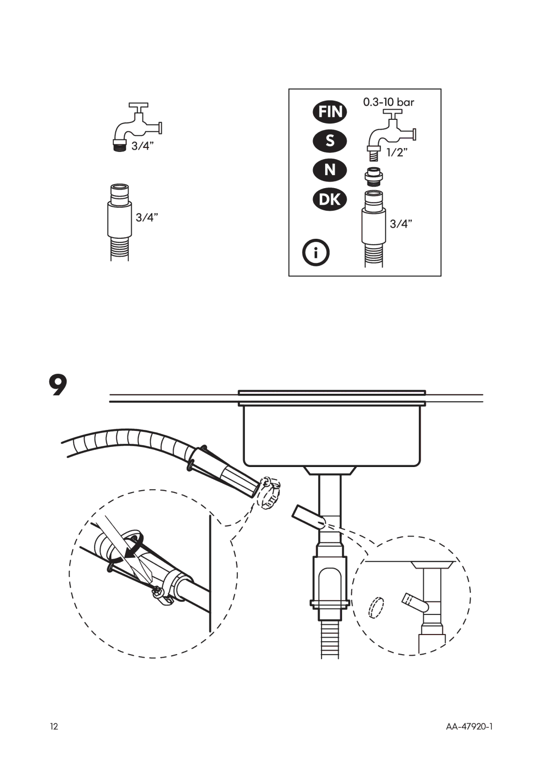 IKEA IWM60 manual Fin 